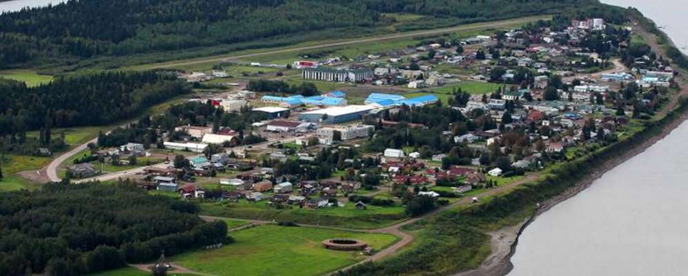 Town of Fort Simpson from above