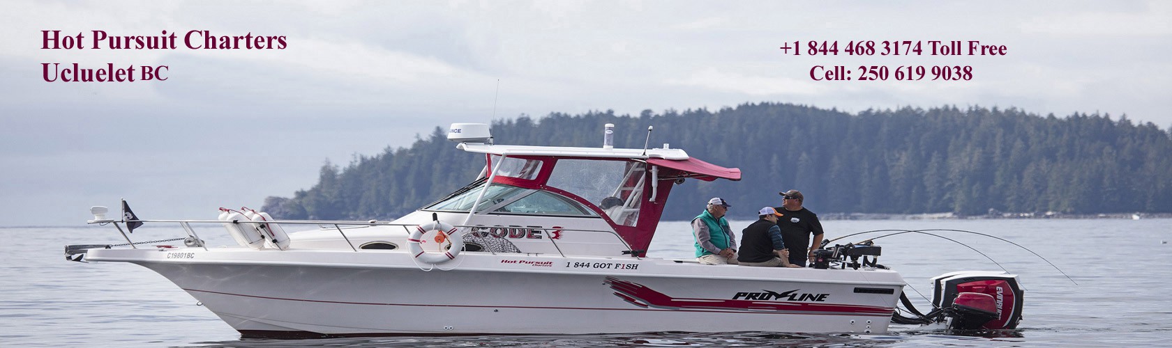 hot Pursuit Boat at sea